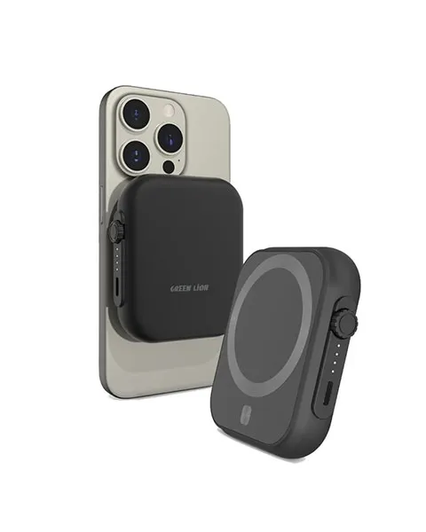  Green Lion MagSafe Trio Power Bank 5000mAh PD 20W - Black