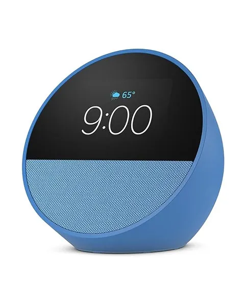 Amazon Echo Spot Smart Alarm Clock with Alexa-Ocean Blue