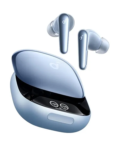  Anker Soundcore Liberty 4 pro Noise Cancelling Wireless Earbuds-Glossy Light Blue