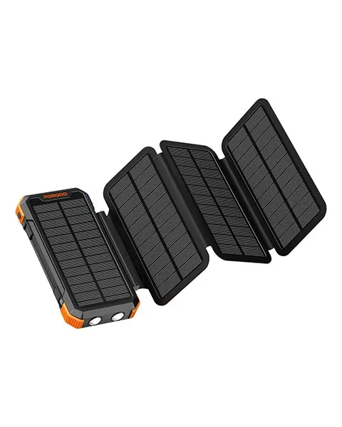  Porodo 4-Panel Solar Power Bank 20000mAh-Black