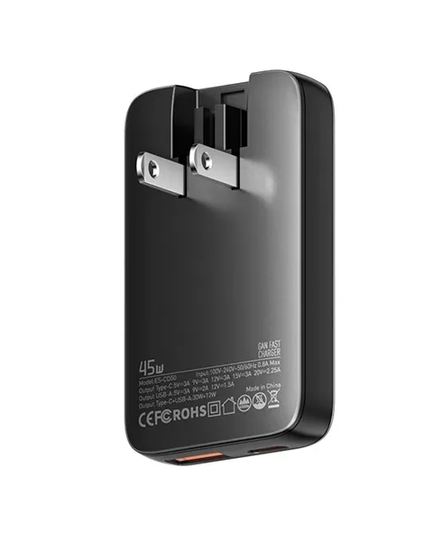  Essager ECT 45W Fast Home Travel Charger USB-A USB-C