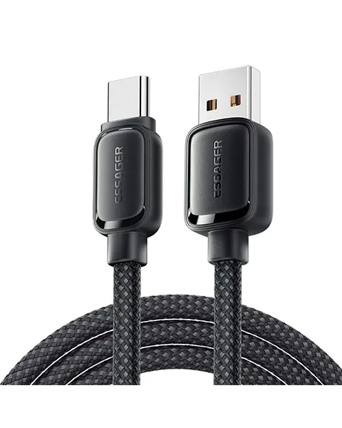  ESSAGER ES-X56 100W 7A Fast Charging Wire USB-A to Type-C Magnetic Data Cable