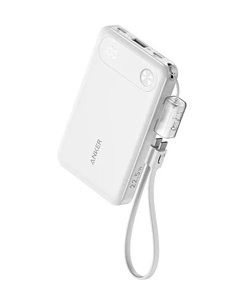  Anker PowerCore 10000mAh Power Bank 22.5W USB-C and USB-A PD Fast Charging-A1257H21-White