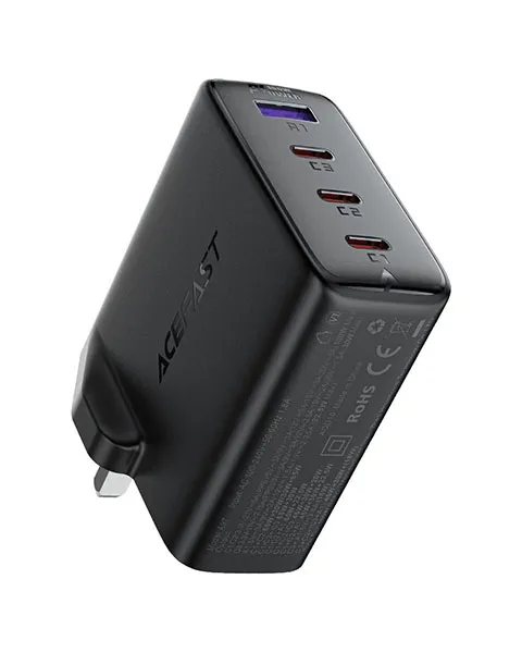  Acefast A97 Fast Charge Wall Charger PD100W (3*USB-C+USB-A) GaN-Black