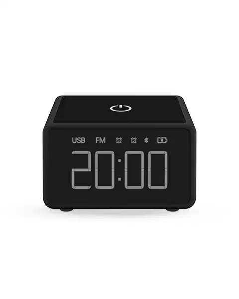 GouiDigitalClockWirelessChargerSpeaker
