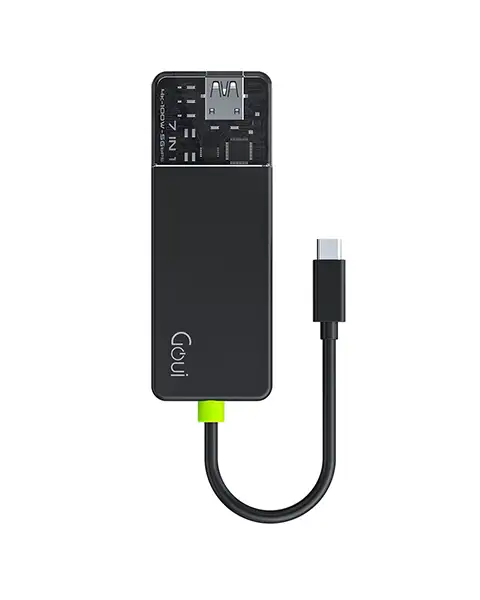  Goui 100w Super Fast 7in1 USB Hub-Black