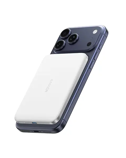 Anker Nano Slim Power Bank 5,000mah Magnetic Wireless Charging Battery-black