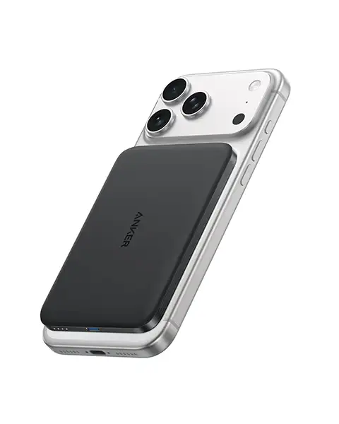 Anker Nano Slim Power Bank 5,000mah Magnetic Wireless Charging Battery-black
