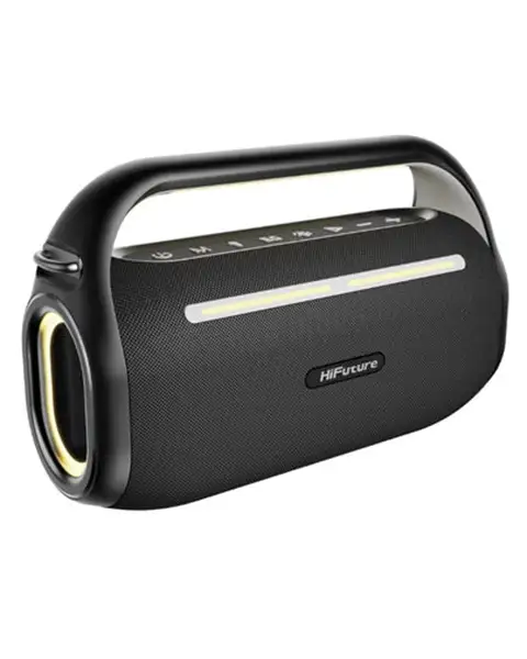  HiFuture MusicBox 100 Powerful Wireless Bluetooth Speaker with 2 Microphones-Black