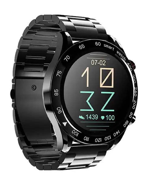 Hifuture Futurego Pro Stainless-steel Smartwatch 20 Days Battry Life-black