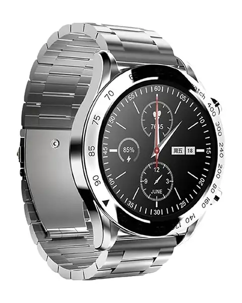 Hifuture Futurego Pro Stainless-steel Smartwatch 20 Days Battry Life-silver