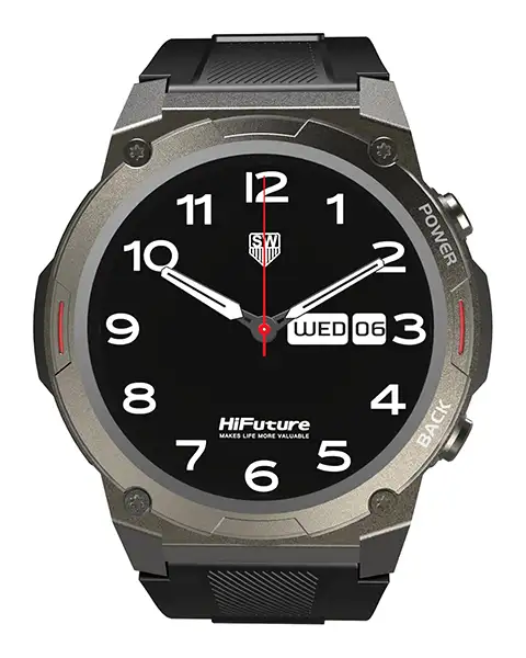 Hifuture Futurego Mix2 Bluetooth Calling Smartwatch-black