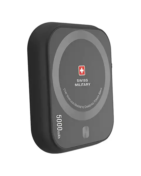  Swiss Military 3-In-1 5000mAh Portable Wireless Magnetic Charging Power Bank