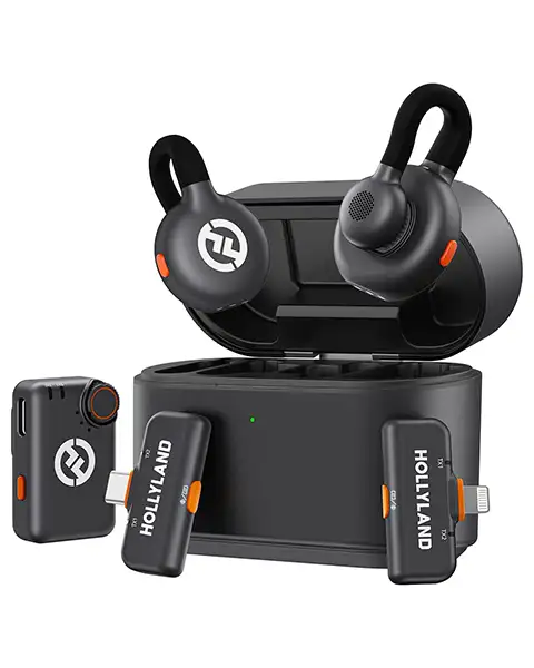  Hollyland Lark M2S Wireless Lavalier Microphone-Black