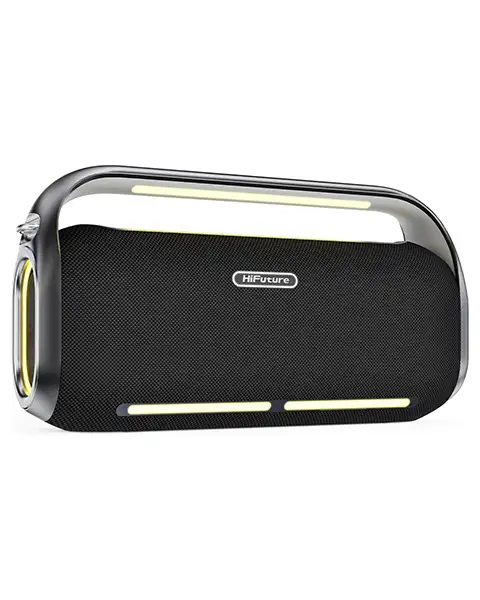  HiFuture MusicBox 300 Wireless Bluetooth Speaker with Dual Wireless Microphone-Black