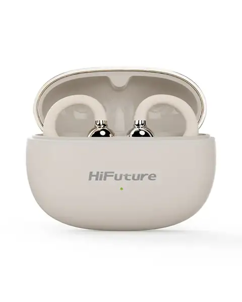 Hifuture Flexclip Open-ear Wireless Earbuds Enc-beige
