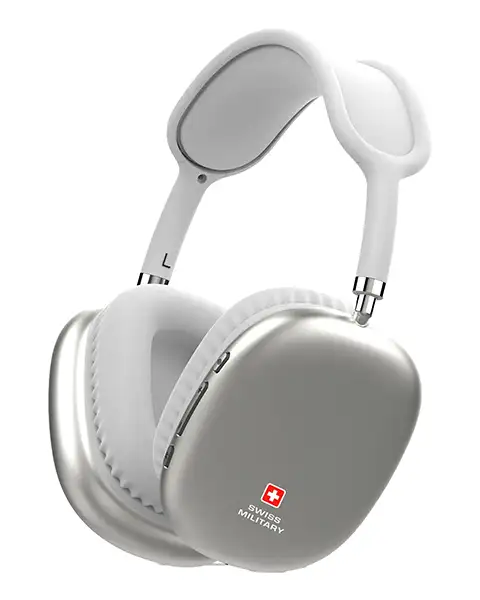 Swiss Military Airflow Over-ear Anc Wireless Headphone-silver