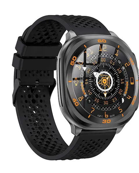 SwissMilitaryDOM7SmartwatchwithSiliconStrapBlack