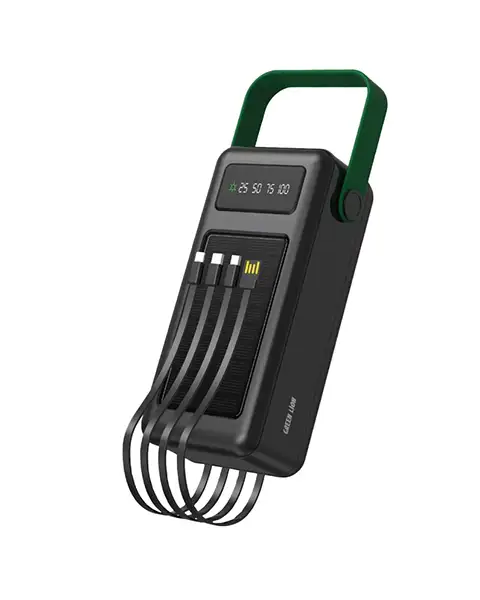 Green Lion Solar Max 50000mAh Powerbank - Black