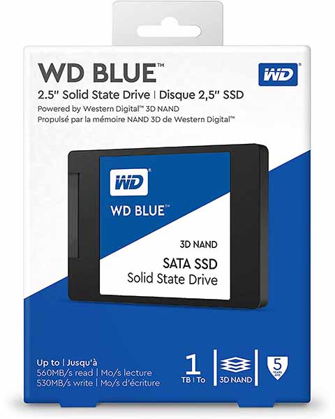 WD Blue 3D NAND Solid State Drive 1TB