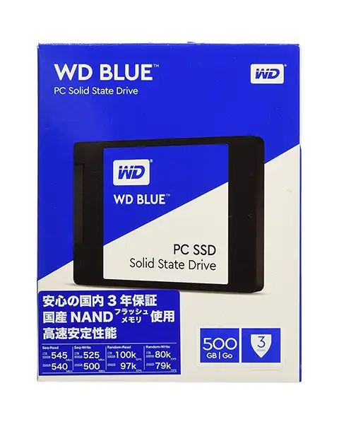 Western Digital WD Blue 3D NAND SSD Solid State Drive 500-GB