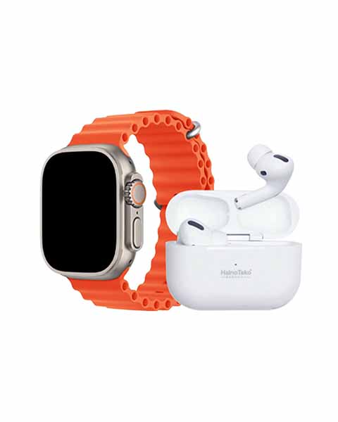  Haino Teko GP-8 Ultra Smart watch + Airpods Valued Combo Pro