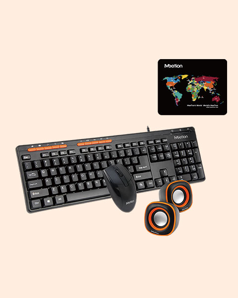  Meetion C105 3 in 1 Standard Keyboard, Mouse and Speaker Combo Set