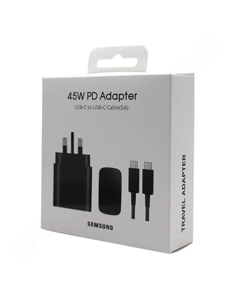  Samsung 45W PD Power Adapter With Type-C to Type- C Cable