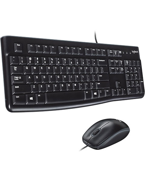  Logitech MK120 Wired Keyboard and Mouse Combo