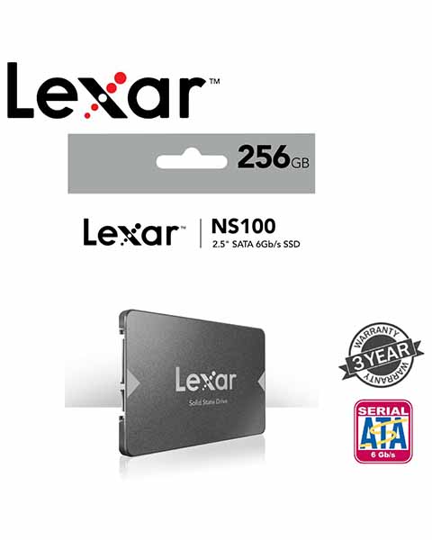  Lexar NS100 256GB 2.5 SATA III (6Gb/s) SSD