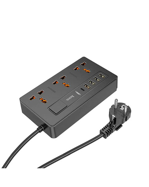 Hoco DC15 2-in-1 Multi-socket Extension Charger 30W