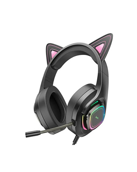  HOCO W107 Gaming Headphones Phantom Cute Cat Luminous