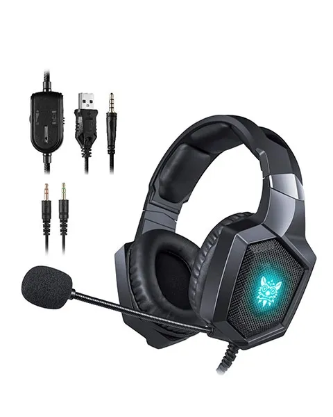 ONIKUMA K8 Professional Gaming Headset with LED Lights