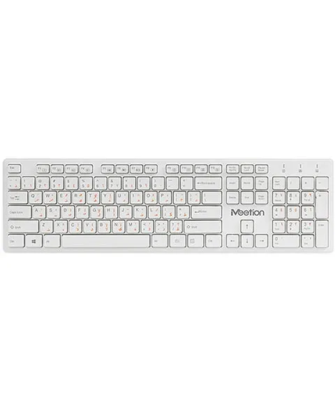 Meetion MT-WK841 Slim 2.4G Wireless Keyboard Chocolate Computer Keyboard