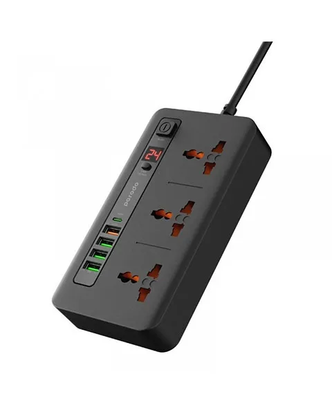 Porodo Multi-Port Power HUB 4 USB-A USB-C Ultimate Home Office Kit 2M