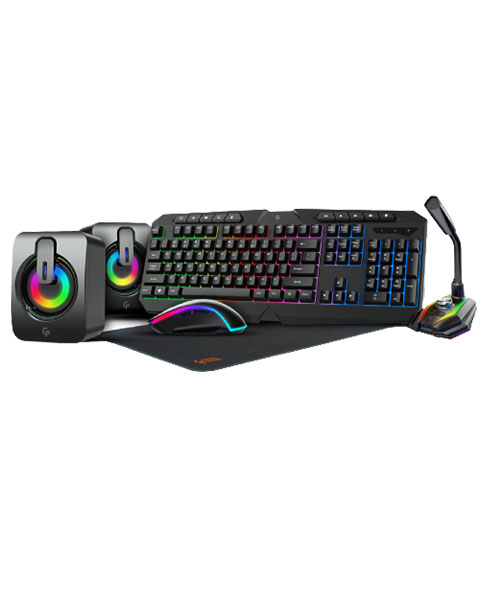  Porodo 5 in 1 Ultimate Gaming Kit with Rainbow Effect