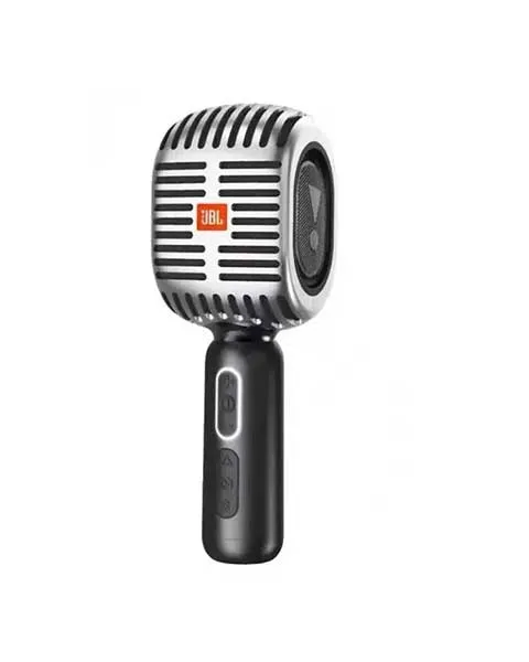  JBL KMC600 Karaoke Microphone Speaker-Silver