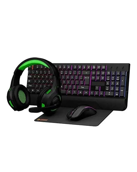 Porodo PDX213-BK 4 in 1 Gaming Starter Kit