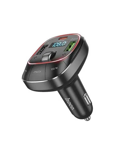  Hoco E76 Pole PD45W QC3.0 Car BT FM Transmitter Black