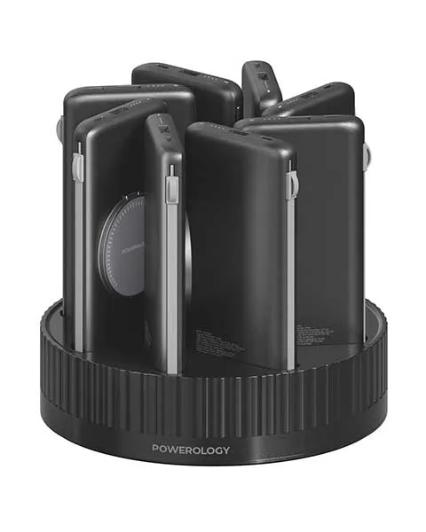  Powerology 8 in 1 Powerbank Terminal, 10000mAh Power Banks Re-Charging Station