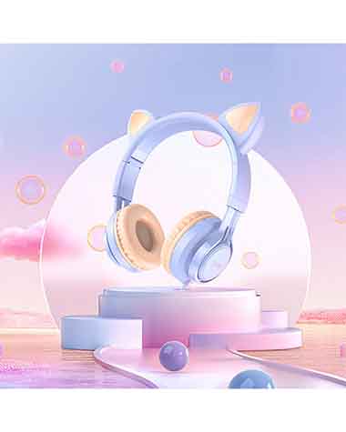 Hoco W36 Cat Ear Headphones With Mic