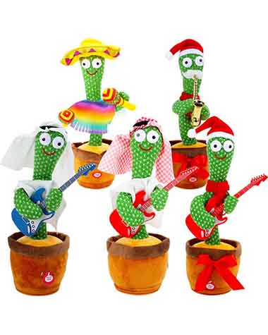 Online Shopping Qatar | Buy Music Dancing Cactus Plush Toy at NetplusQatar.com