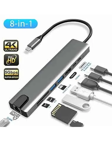 Haysenser USB- C Multiport HUB 8 in 1