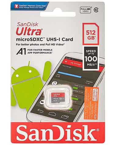 SanDisk 512GB Ultra MicroSD