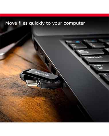 SanDisk 64GB Ultra Dual Drive Go USB Type-C Flash Drive