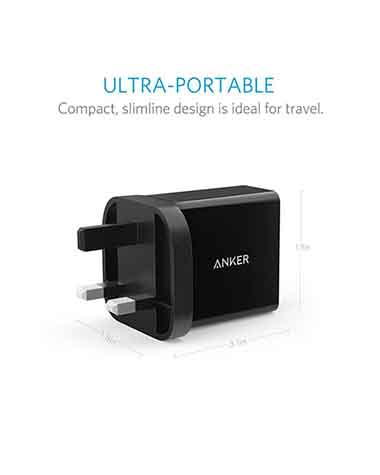 Anker 24W 2-Port USB Charging Adaptor