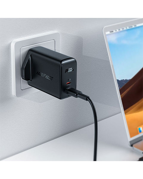 Acefast A32 Fast Charge Wall Charger GaN PD50W (2xUSB-C) UK