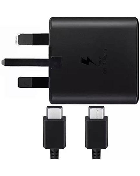 Samsung USB-C 25W PD Charger Adapter with Type-C Cable Fast Charging
