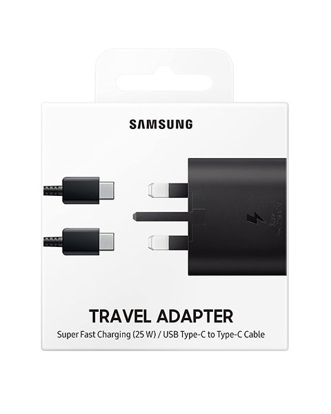 Samsung USB-C 25W PD Charger Adapter with Type-C Cable Fast Charging