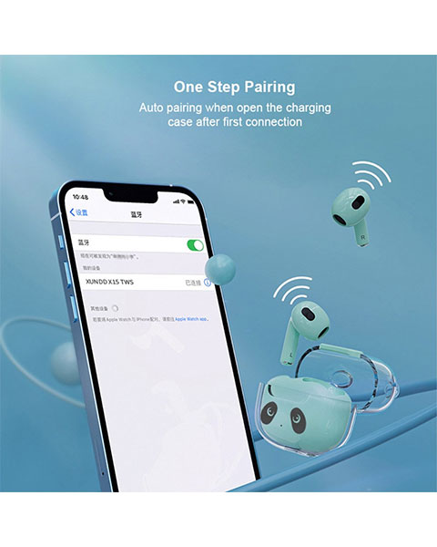 Online Shopping Qatar | Buy XUNDD X15 GT-05 Cute Panda Bluetooth Earphone Half In-Ear Wireless Headset TWS at NetplusQatar.com